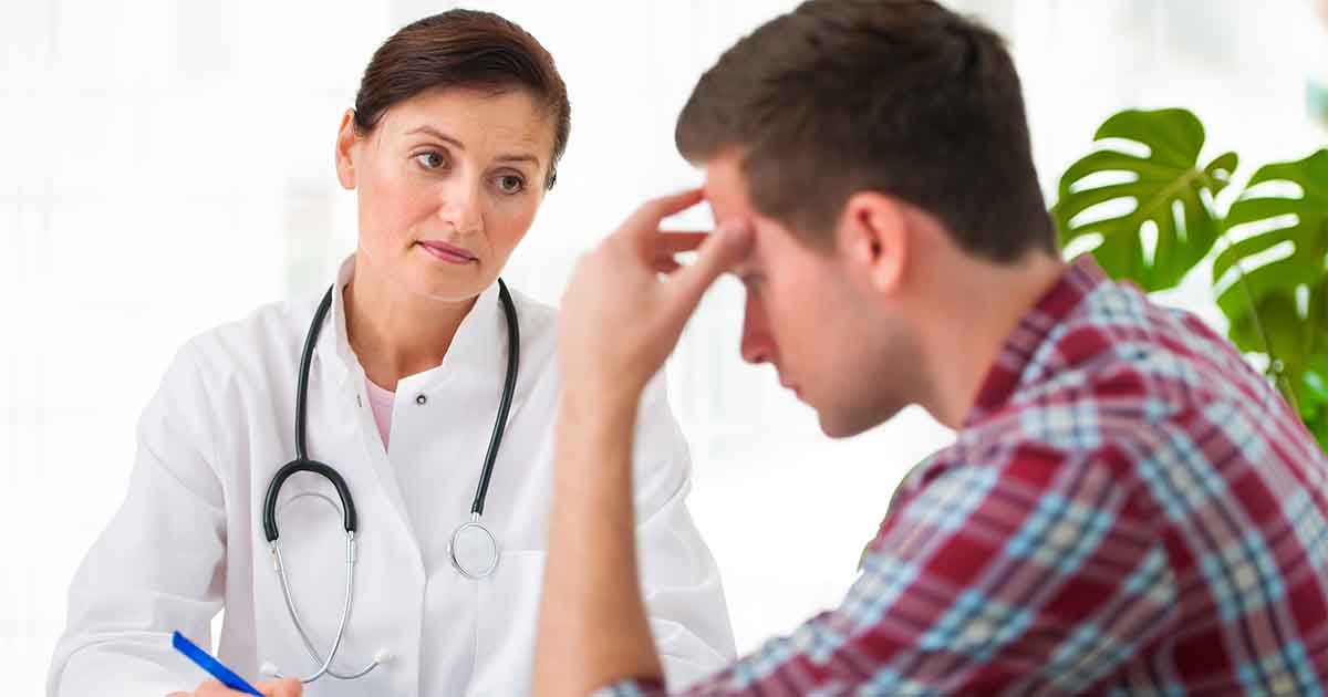 Patient and client using technology to start conversations regarding healthy outcomes. 